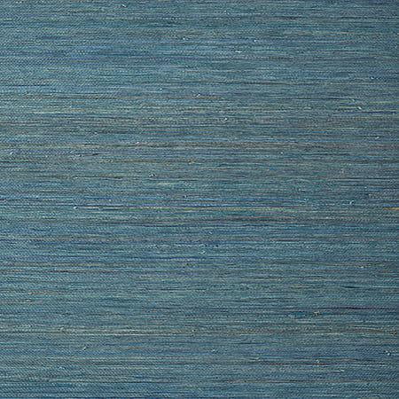 T24066 RAFFIA PALM Peacock Blue Thibaut Wallpaper