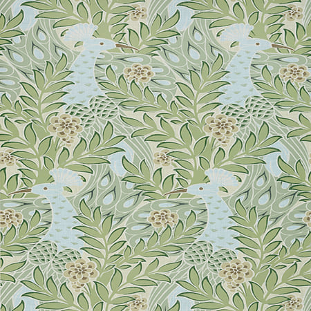 T2922 DESMOND Aqua And Green Thibaut Wallpaper