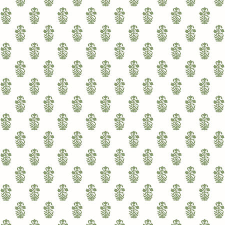 T36402 CORWIN Green On White
 Thibaut Wallpaper