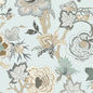 T36420 INDIENNE JACOBEAN Robin'S Egg
 Thibaut Wallpaper