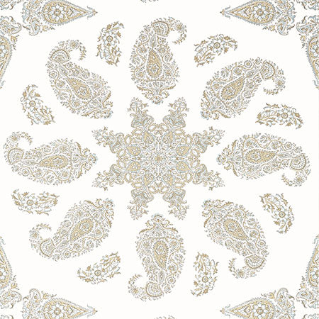 T36427 EAST INDIA Beige Thibaut Wallpaper