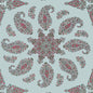 T36431 EAST INDIA Raspberry And Teal Thibaut Wallpaper