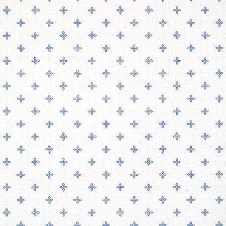 T36451 BETHANY Navy On White Thibaut Wallpaper