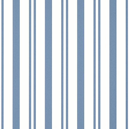 T36461 MAGGIE STRIPE Blue Thibaut Wallpaper