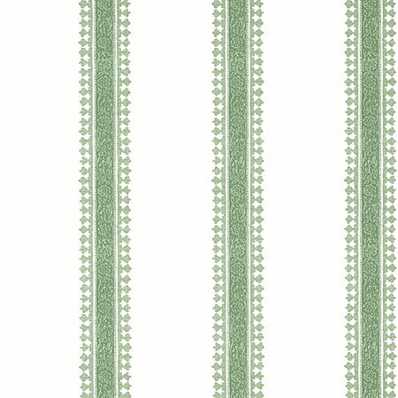 T36466 CAMBRIDGE STRIPE Green Thibaut Wallpaper