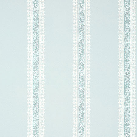 T36468 CAMBRIDGE STRIPE Robin'S Egg Thibaut Wallpaper