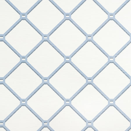 T4052 EASOM TRELLIS Blue Thibaut Wallpaper