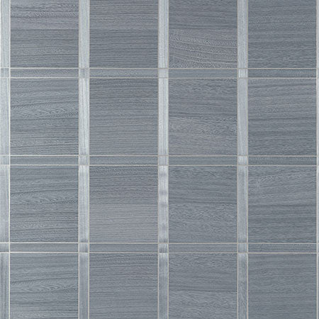 T41004 WOOD PANEL Cadet And Metallic Pewter Thibaut Wallpaper