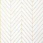 T41005 LAND BRIDGE White And Metallic Gold Thibaut Wallpaper