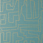 T41032 MATRIX Metallic Gold And Teal Thibaut Wallpaper