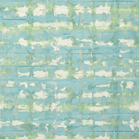 T41040 ILLUSION Teal And Green Thibaut Wallpaper