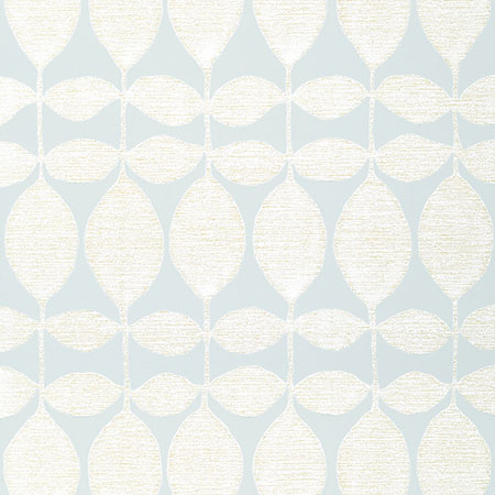 T41043 LOLA Pearl On Soft Blue Thibaut Wallpaper