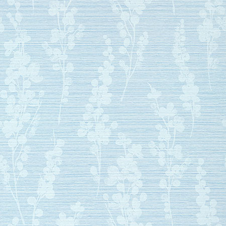 T41050 SPRING BLOOMS Sky Thibaut Wallpaper