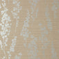 T41053 SPRING BLOOMS Metallic Silver On Taupe Thibaut Wallpaper