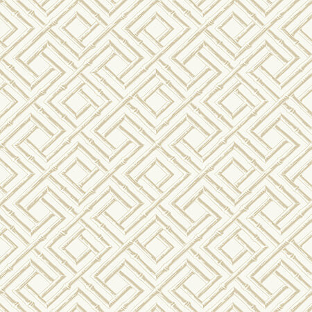 T42051 FRENCH LATTICE Cream Thibaut Wallpaper