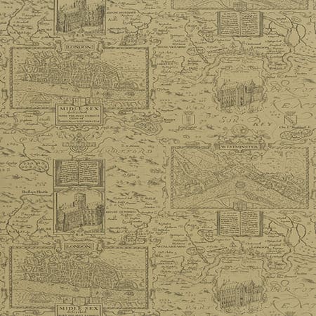 T6010 LONDON MAP Tobacco Thibaut Wallpaper