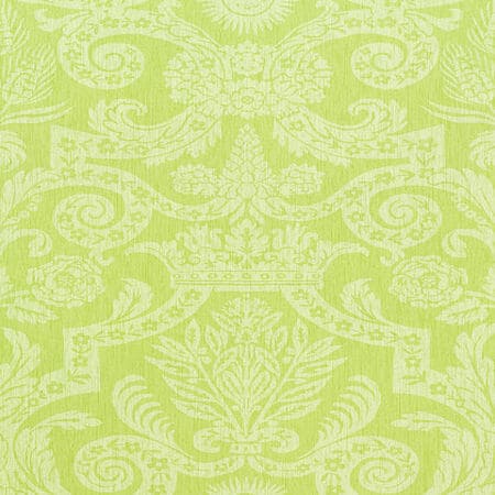 T6023 HARVARD DAMASK Citrus Thibaut Wallpaper