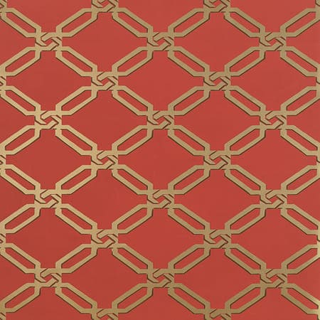 T6070 LINKS Red Thibaut Wallpaper
