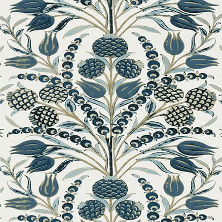 T72602 CORNEILA Aqua Thibaut Wallpaper