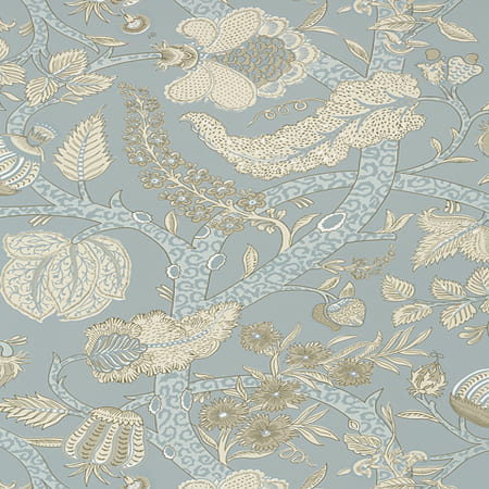 T72623 MACBETH Aqua Thibaut Wallpaper
