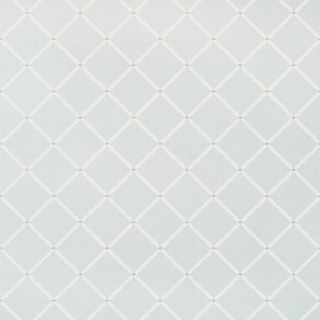 T72633 POMPTON TRELLIS Aqua Thibaut Wallpaper