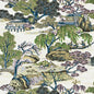 T75459 ASIAN SCENIC Purple And Blue Thibaut Wallpaper