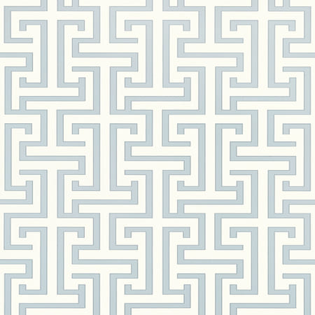 T75474 MING TRAIL Light Blue Thibaut Wallpaper