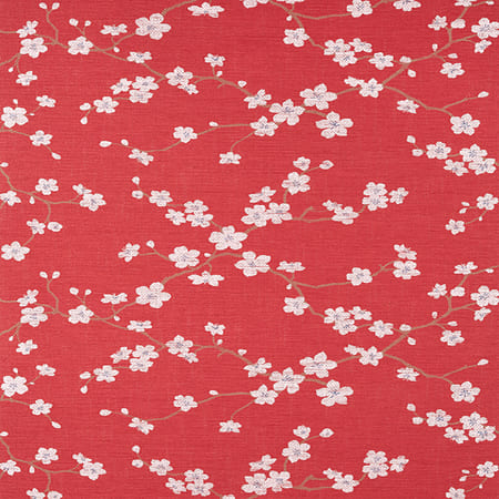 T75513 SAKURA Red Thibaut Wallpaper