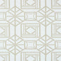 T75519 SHOJI PANEL Aqua Thibaut Wallpaper