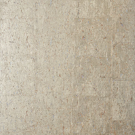 T83009 CORK Metallic Pewter Thibaut Wallpaper