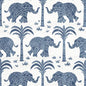 W716200 ELEPHANT VELVET Navy Thibaut Fabric