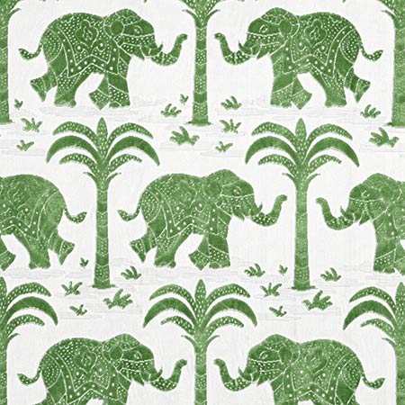 W716201 ELEPHANT VELVET Green Thibaut Fabric