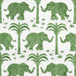 W716201 ELEPHANT VELVET Green Thibaut Fabric