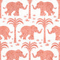 W716203 ELEPHANT VELVET Coral Thibaut Fabric