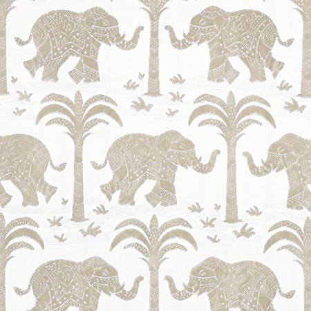 W716205 ELEPHANT VELVET Beige Thibaut Fabric