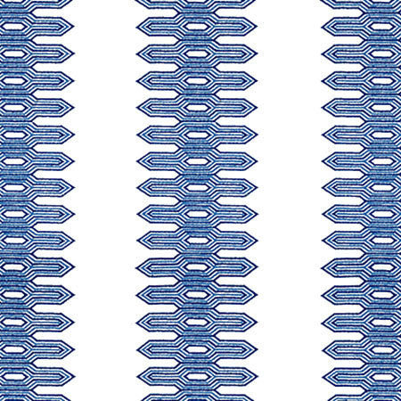 W720810 NOLA STRIPE EMBROIDERY Navy Thibaut Fabric