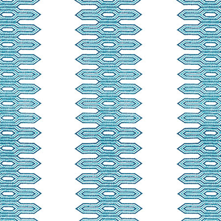 W720811 NOLA STRIPE EMBROIDERY Aqua Thibaut Fabric