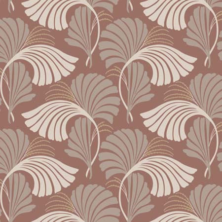 DT5131 DANCING LEAVES Tan York Wallpaper