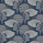 DT5133 DANCING LEAVES Navy York Wallpaper