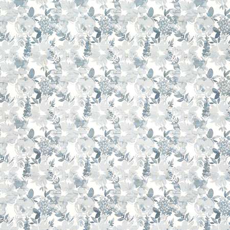 YOUR WORLD Shy Blue Carole Fabric