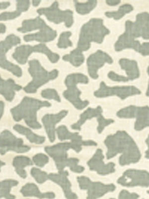 6085-13 ZEZE LEOPARD French Green on Tint Quadrille Fabric