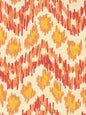 7320H-06T ZIZI HORIZONTAL Terracotta Orange Yellow Quadrille Fabric