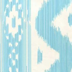 2020-04AWP BALI HAI Turquoise On Almost White Quadrille Wallpaper