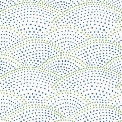2903-25800 Bennett Blue Dotted Scallop Brewster Wallpaper