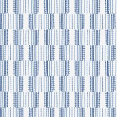 2903-25806 Burgen Blue Geometric Linen Brewster Wallpaper