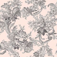 2927-81601 Carmel Blush Baroque Florals Brewster Wallpaper