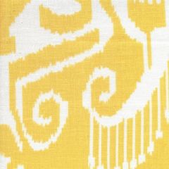 303032WL NOMAD Yellow on White Linen Quadrille Fabric