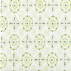 306311CTTN CRAWFORD Green Lime Quadrille Fabric