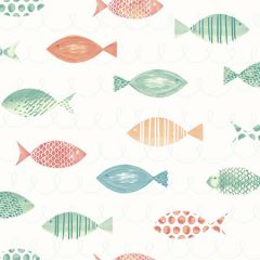 3120-12041 Key West Sea Fish Orange Brewster Wallpaper