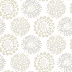 3120-13703 Sunkissed Floral Light Grey Brewster Wallpaper